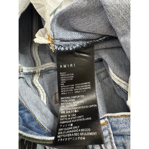 AMIRI Grunge Patch Distressed Jean-sz 33 (Waist 31) - Picture 9 of 16